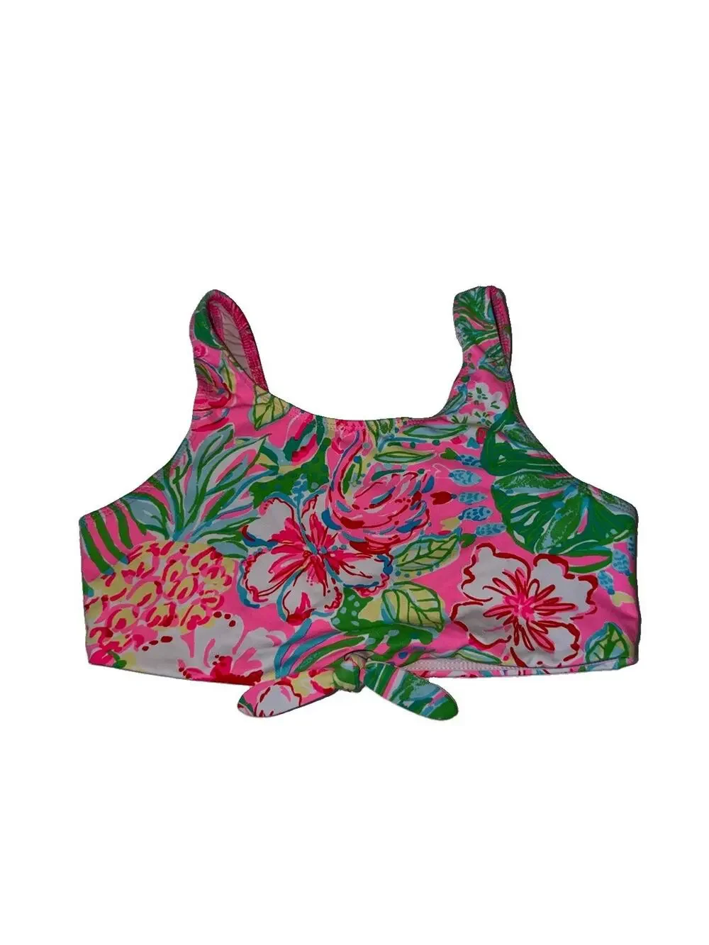 Lilly Pulitzer Girls Devonta Bikini Top UPF 50+ - Multi Journey To The Jungle 10